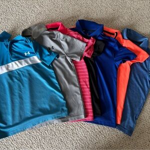 Under Armour Youth Polos. Lot of 7. Size Youth Medium.